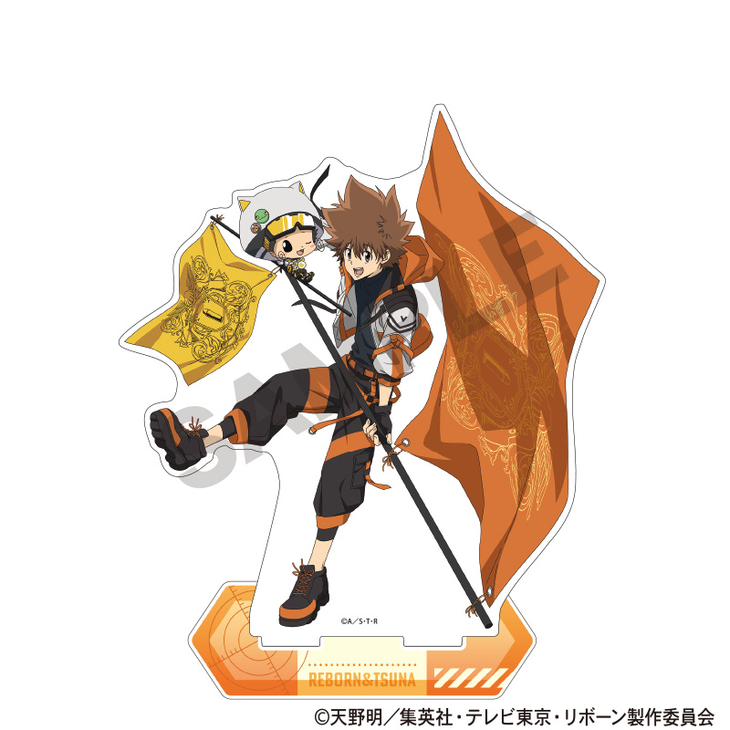 家庭教師ヒットマンREBORN!_アクリルスタンド　リボーン＆沢田綱吉　フラッグ