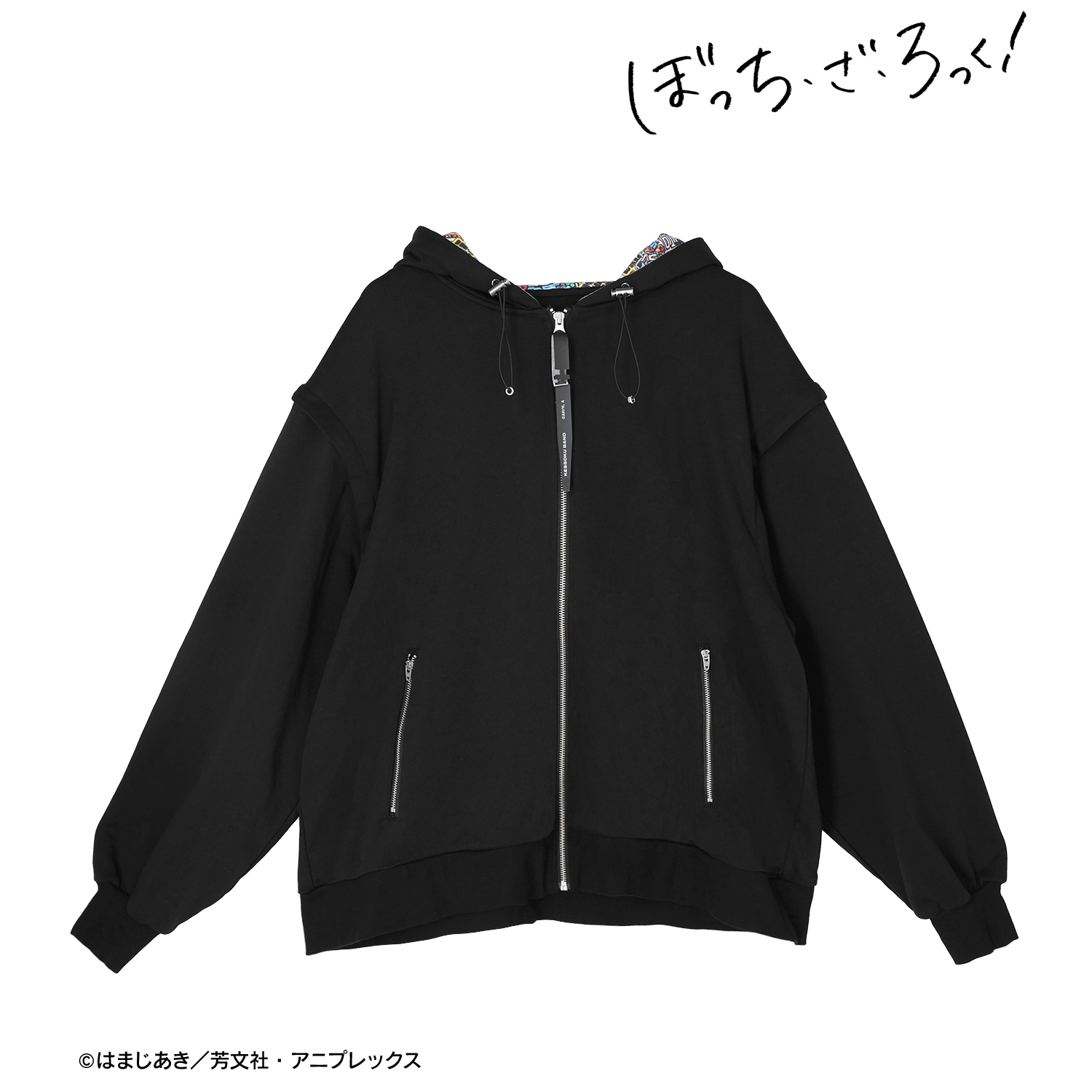ぼっち・ざ・ろっく！_(サイズ/M)_shica-ke 結束バンド デカールプリントフードパーカーユニセックス
