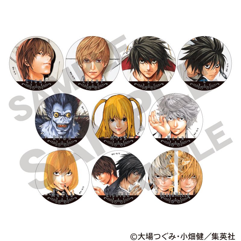 DEATH NOTE_トレーディングメタル缶バッジ【コンプリートBOX／10個入り