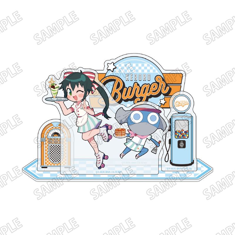 ケロロ軍曹_ミニアクリルジオラマ【ケロロバーガーver.】⑤ドロロ&東谷