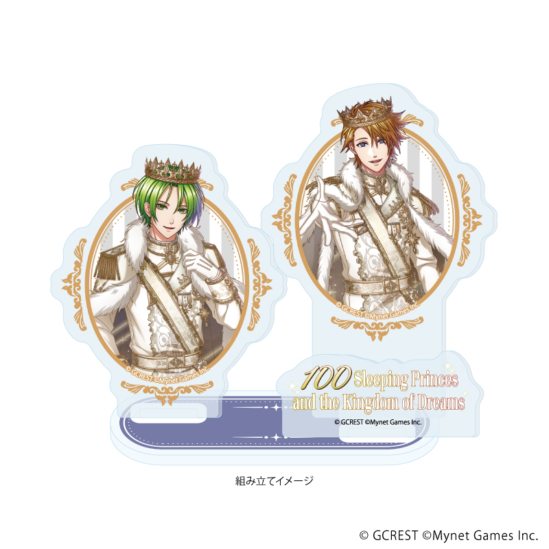 夢王国と眠れる100人の王子様_アクリルスタンドプレート28/ミヤ＆リド(公式イラスト)