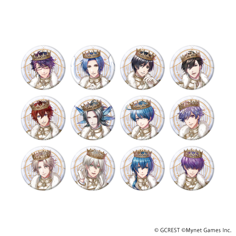 夢王国と眠れる100人の王子様_(57mm)_ホログラム缶バッジ05/BOX(全12種)(公式イラスト)【コンプリートBOX/12個入り】