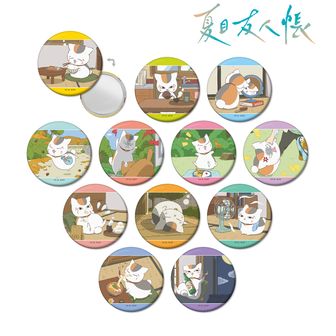 名取　10年記念　夏目友人帳　夏目　にゃんこ先生　缶バッジ　名取周一 夏目友人帳_描き下ろしイラスト 名取周一 シャボン玉ver. BIG缶バッジ