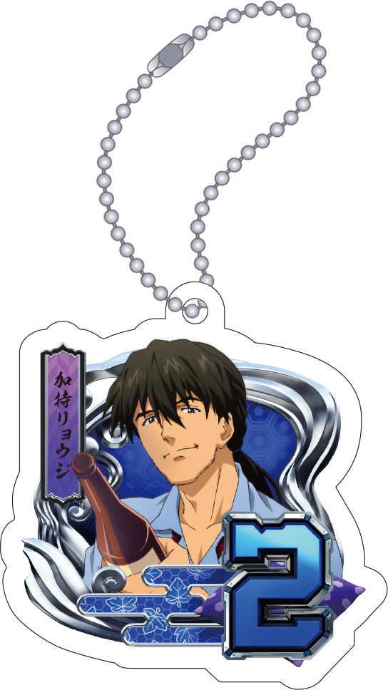 エヴァンゲリオン_アクリルキーホルダー／旅館図柄（2・加持リョウジ）、ゴジラ対エヴァンゲリオン セカンドインパクトG