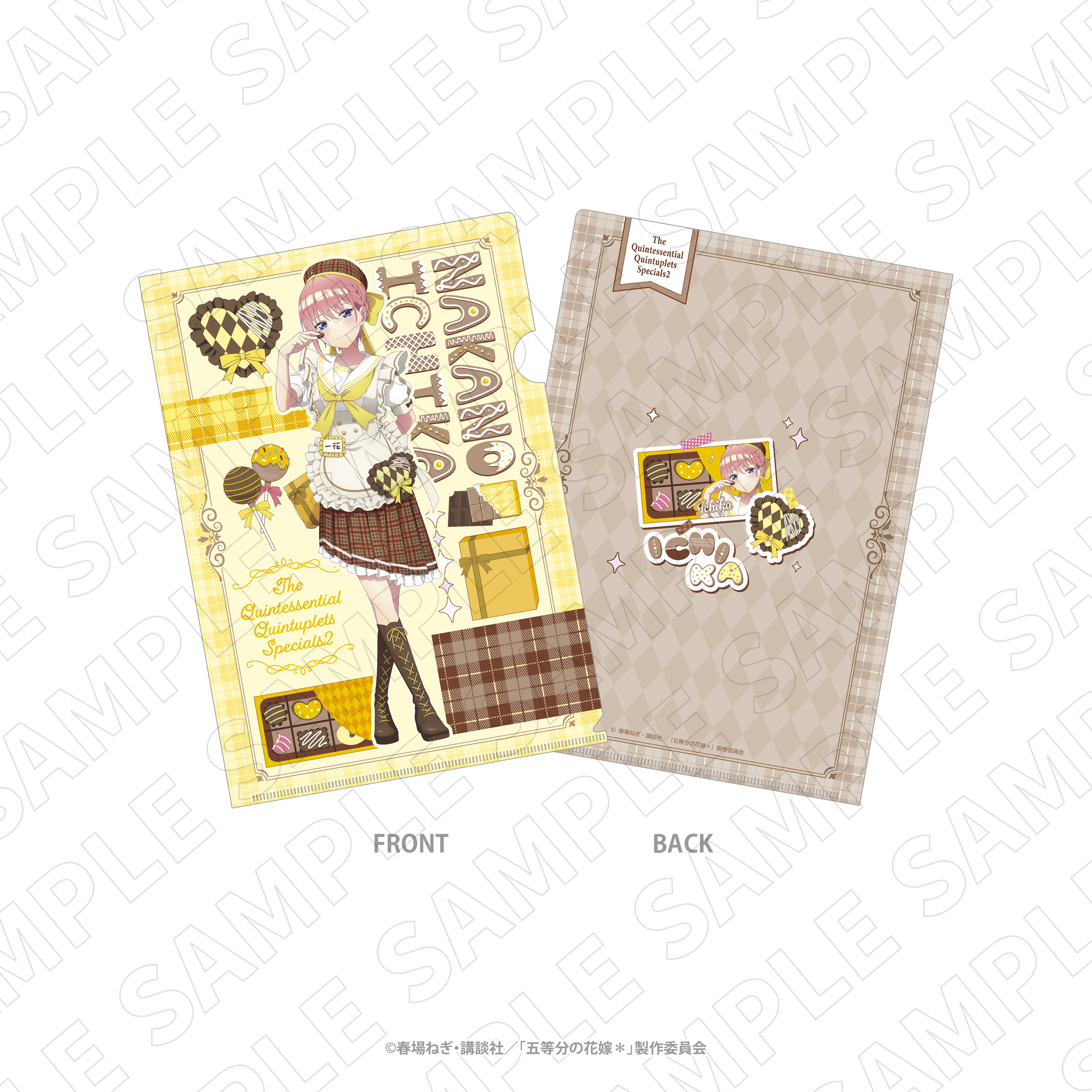 五等分の花嫁＊_3 o'clock クリアファイル（一花）