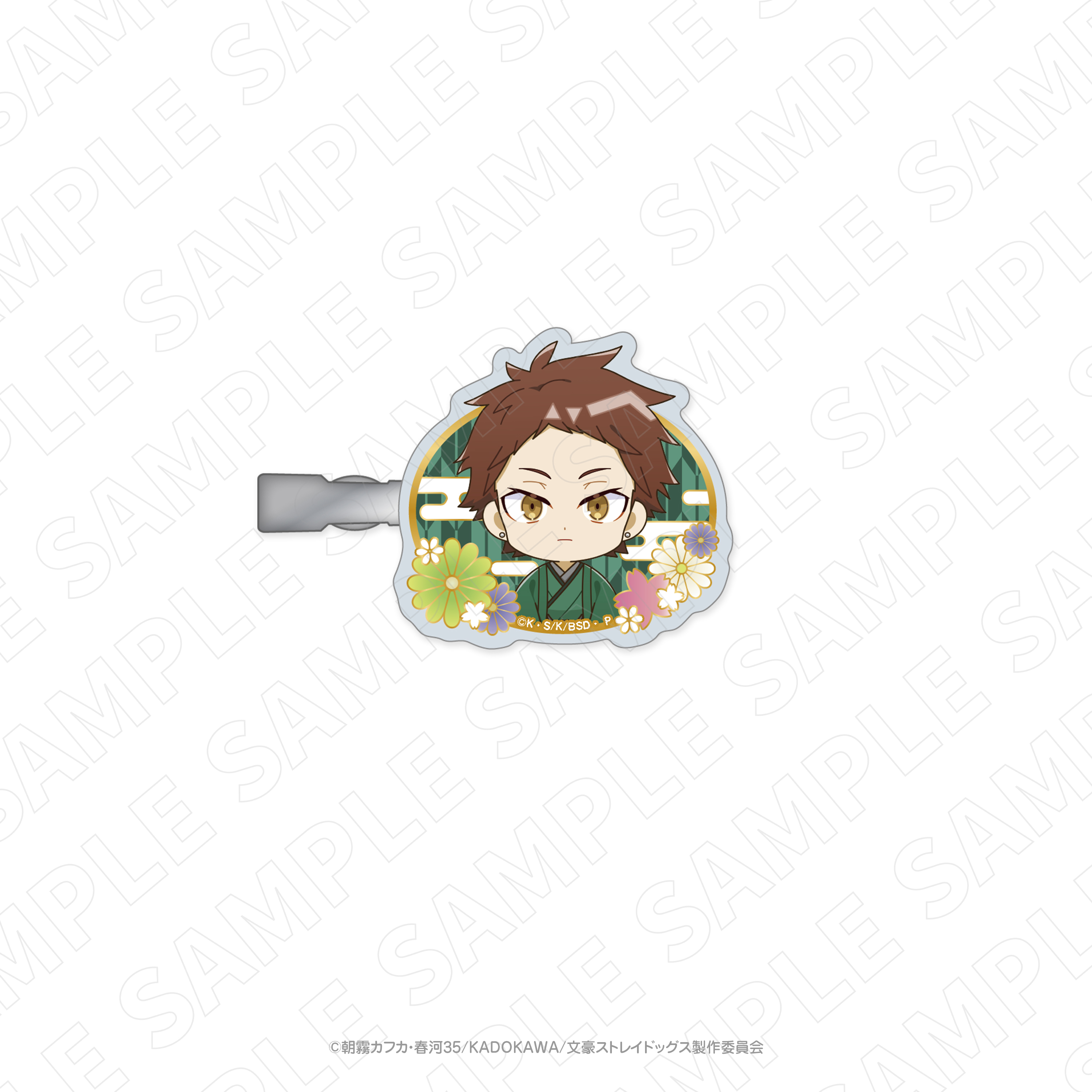 文豪ストレイドッグス_キャラディショナルトイ（和のおもてなしVer.）アクリルヘアクリップ（立原道造）