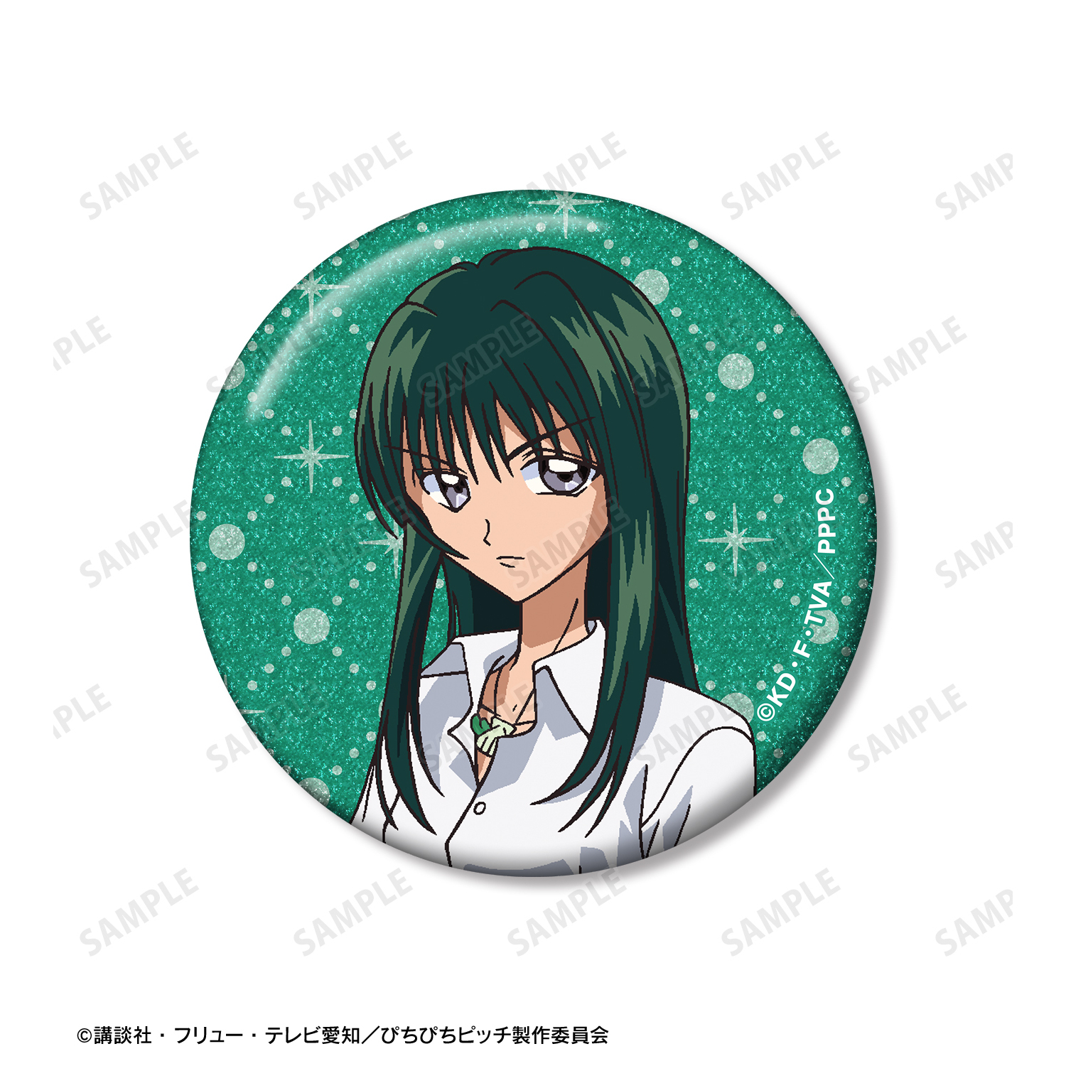 ぴちぴちピッチ_リナ グリッター缶バッジ 3個セット | 公式