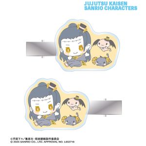 주술회전×산리오 캐릭터즈_여름유 걸×루로로마닉 아크릴 헤어 클립 2개 세트