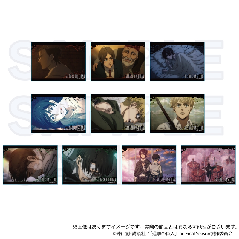 進撃の巨人 attackontitan 場面写アクリルブロック リヴァイ ハンジ