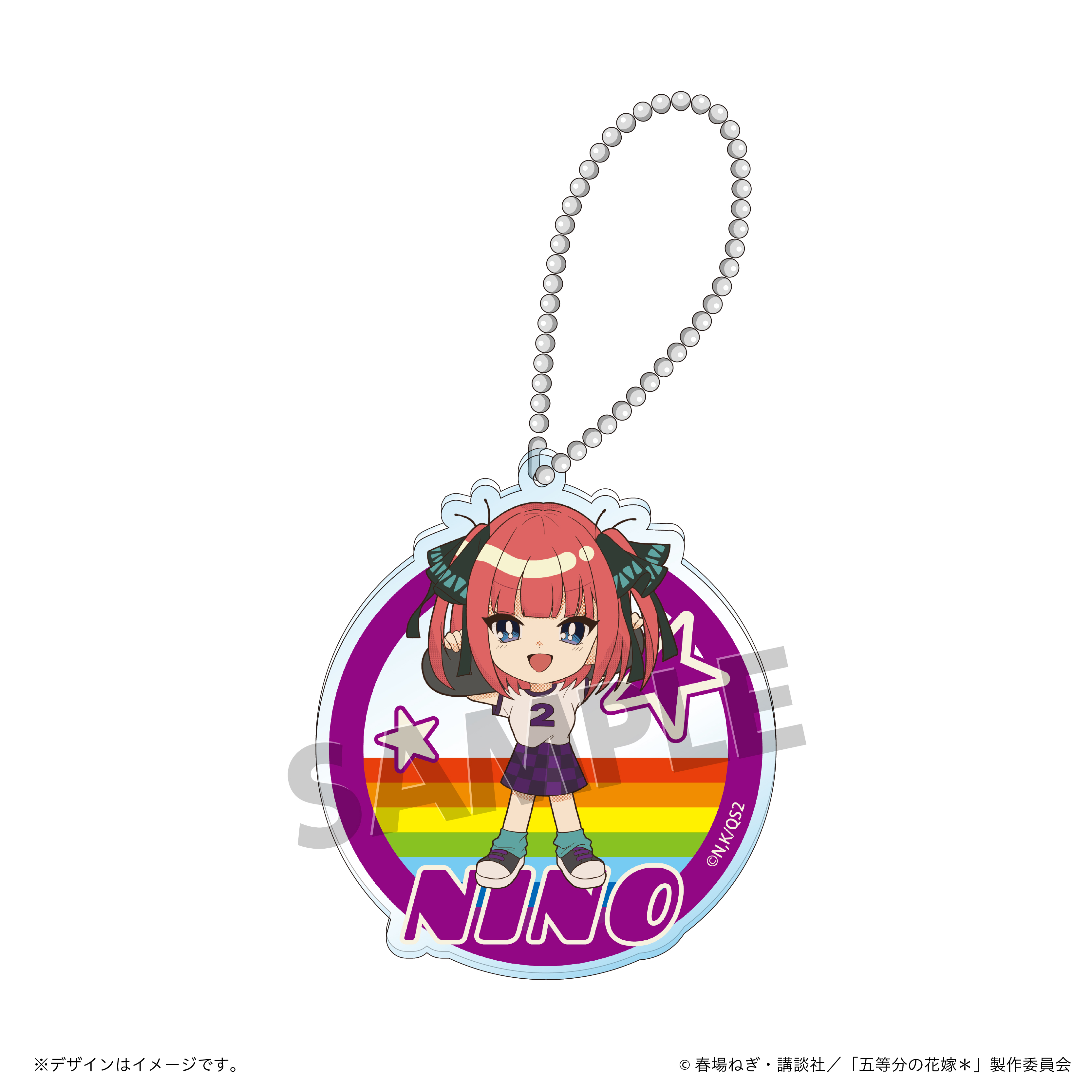 五等分の花嫁＊_80'S ローラースポーツコレクション アクリルキーホルダー 中野二乃