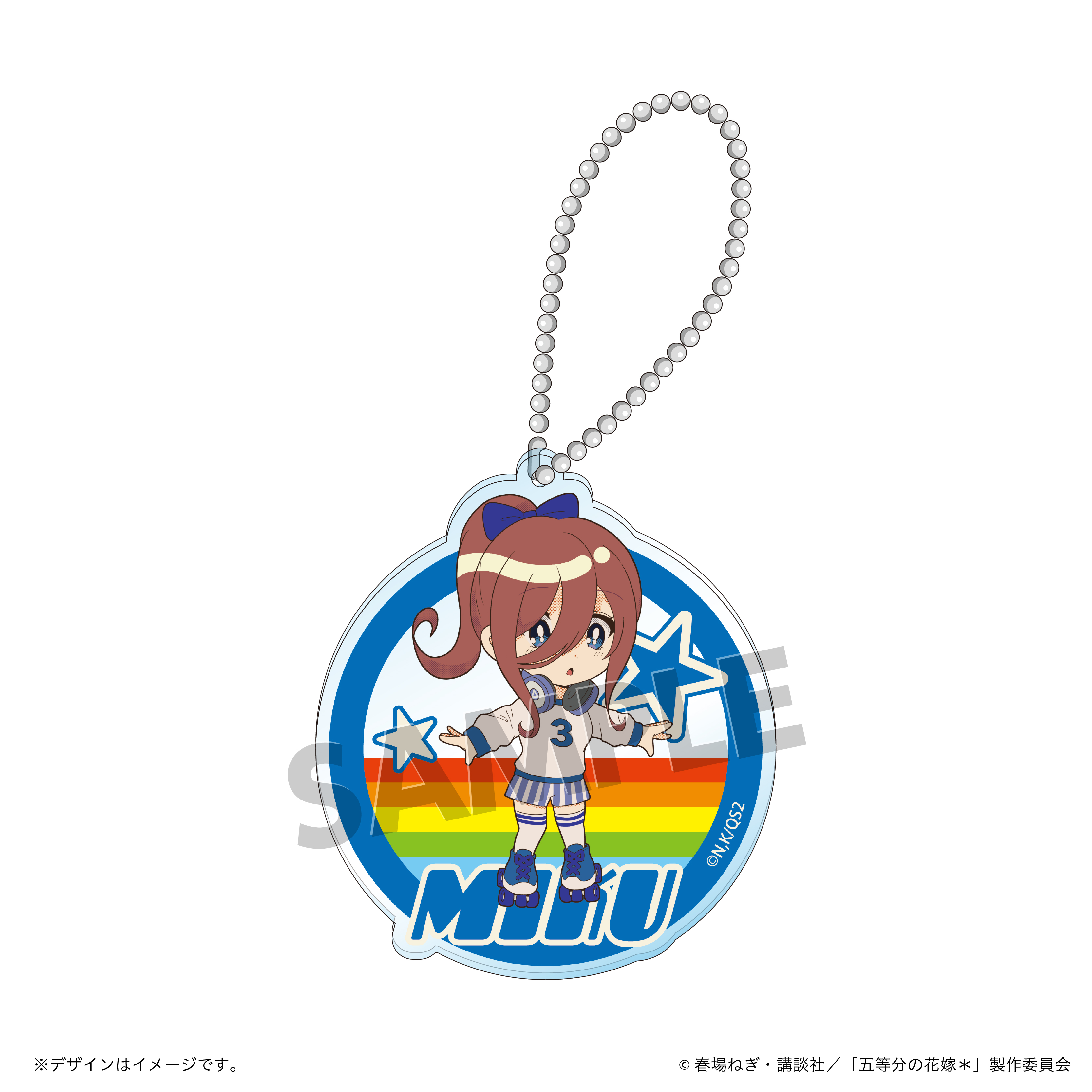五等分の花嫁＊_80'S ローラースポーツコレクション アクリルキーホルダー 中野三玖