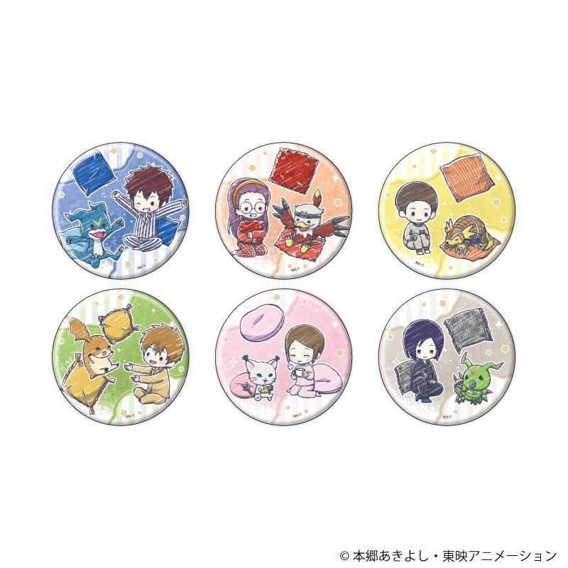 デジモンアドベンチャー02_缶バッジ 11/パジャマパーティーver. BOX(全