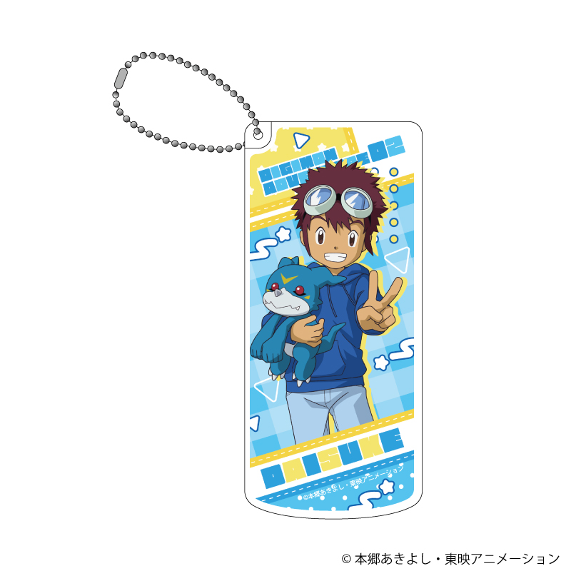 デジモンアドベンチャー02_スライド式小物ケース 14/本宮大輔&ブイモン ぬいぐるみver.(描き下ろしイラスト)