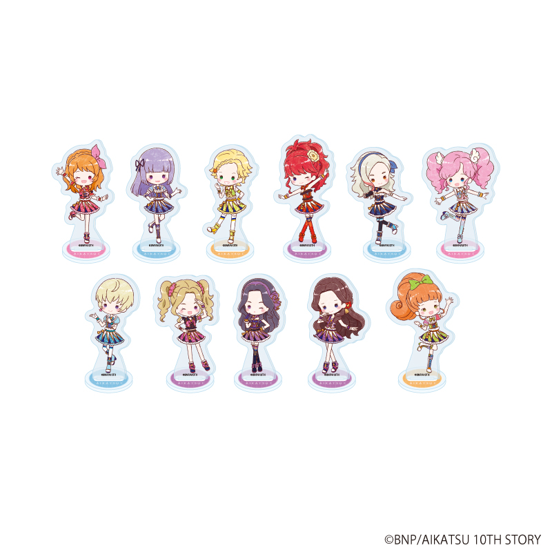 アイカツ！_アクリルぷちスタンド 09/スクールドレスver. BOX(全11種)(グラフアートイラスト)【コンプリートBOX/11個入り】
