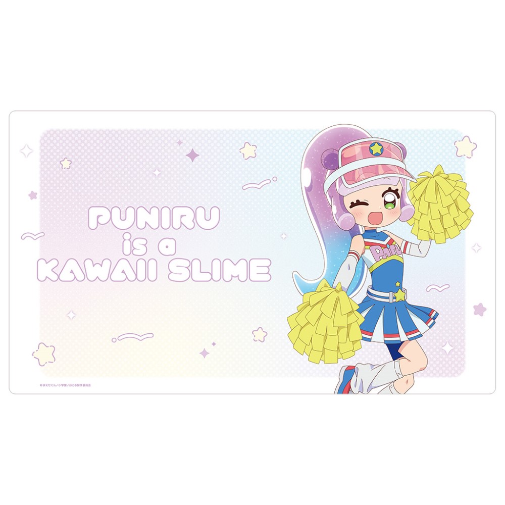 ぷにるはかわいいスライム_描き下ろしラバーマット(チアリーダーのかわいいぷにる)