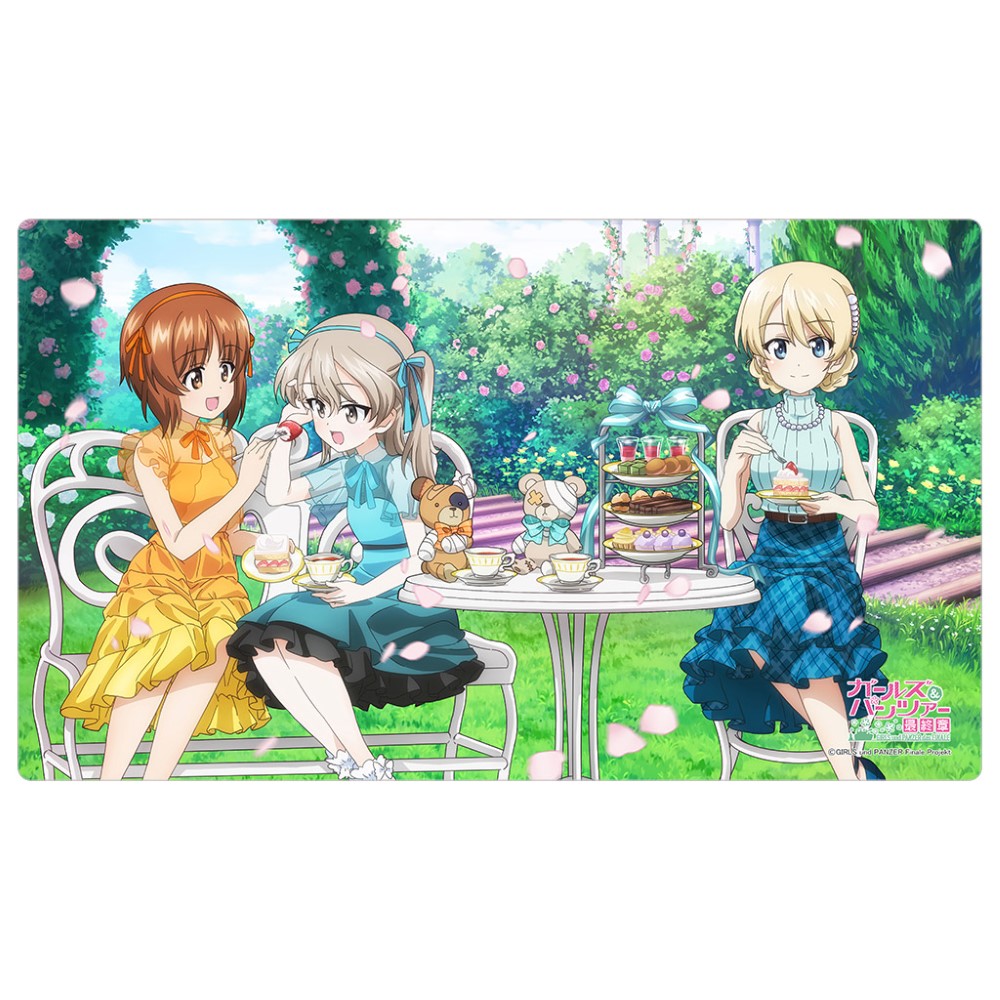 ガールズ＆パンツァー　最終章_描き下ろしラバーマット（お茶会）
