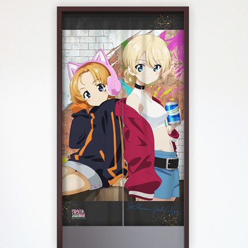 ガールズ＆パンツァー 最終章_のれん（ダージリン＆オレンジペコ