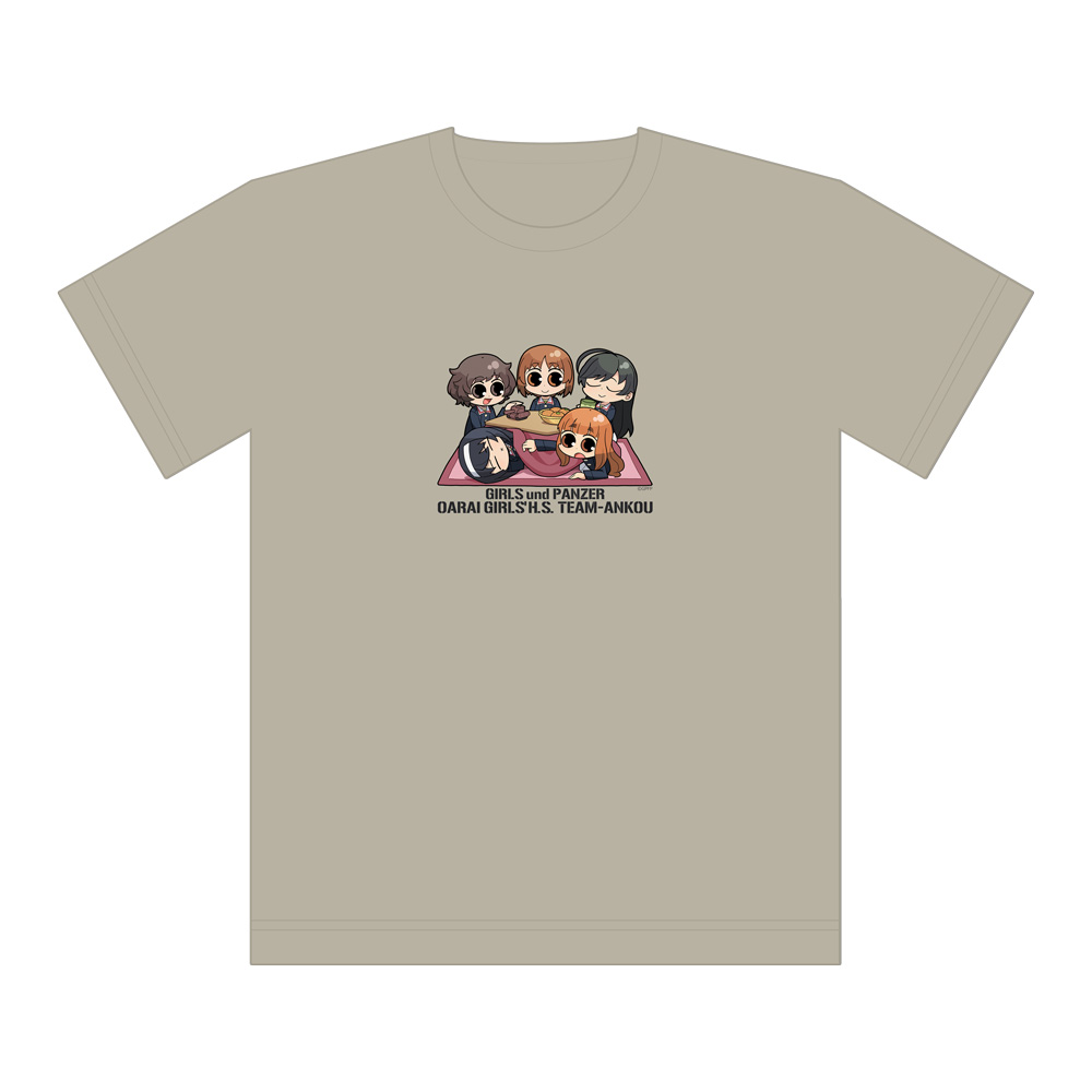 ガールズ＆パンツァー　最終章_Lサイズ_Tシャツ（あんこうチーム／こたつ）