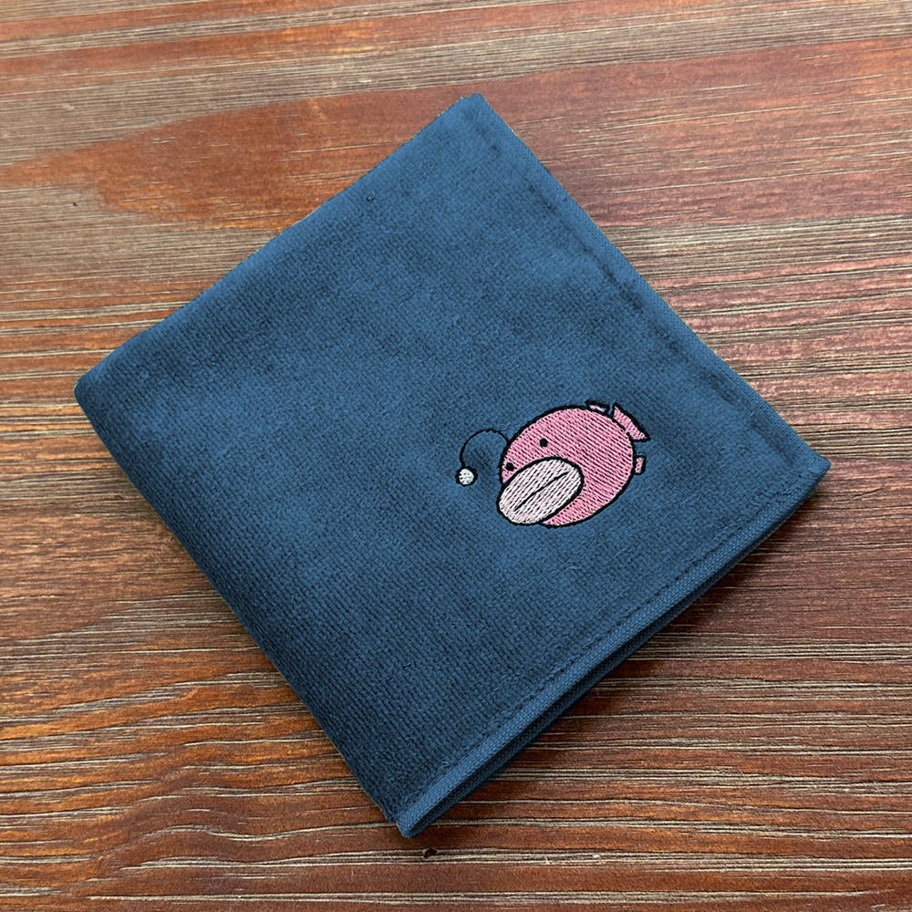 ガールズ&パンツァー 最終章_あんこうチーム 刺繍ハンドタオル/NAVY