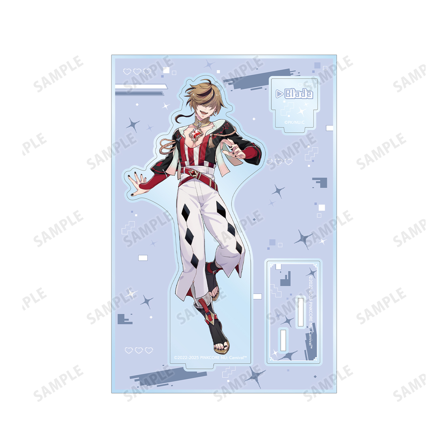 ブレイド　クリアカード　アクリルスタンド　NU:カーニバル　アニメイトカフェ グッズ-置きもの】NU: カーニバル 誕生日のひとときシリーズ