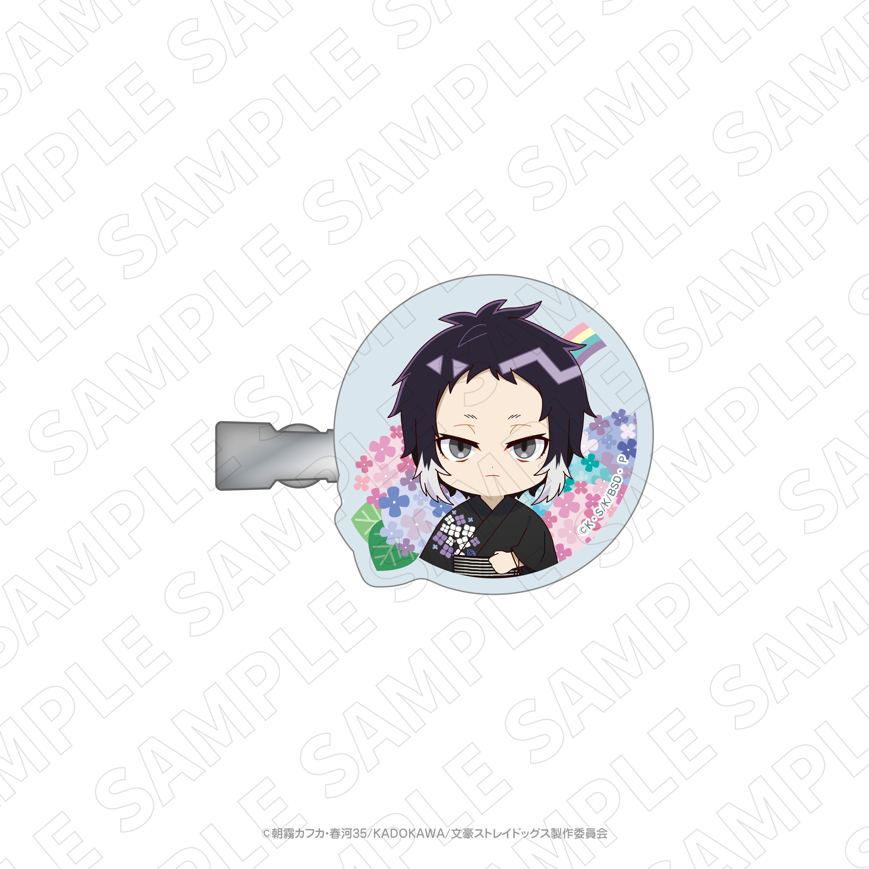 文豪ストレイドッグス_キャラディショナルトイ 文豪ストレイドッグス×紫陽花アクリルヘアクリップ（芥川龍之介）