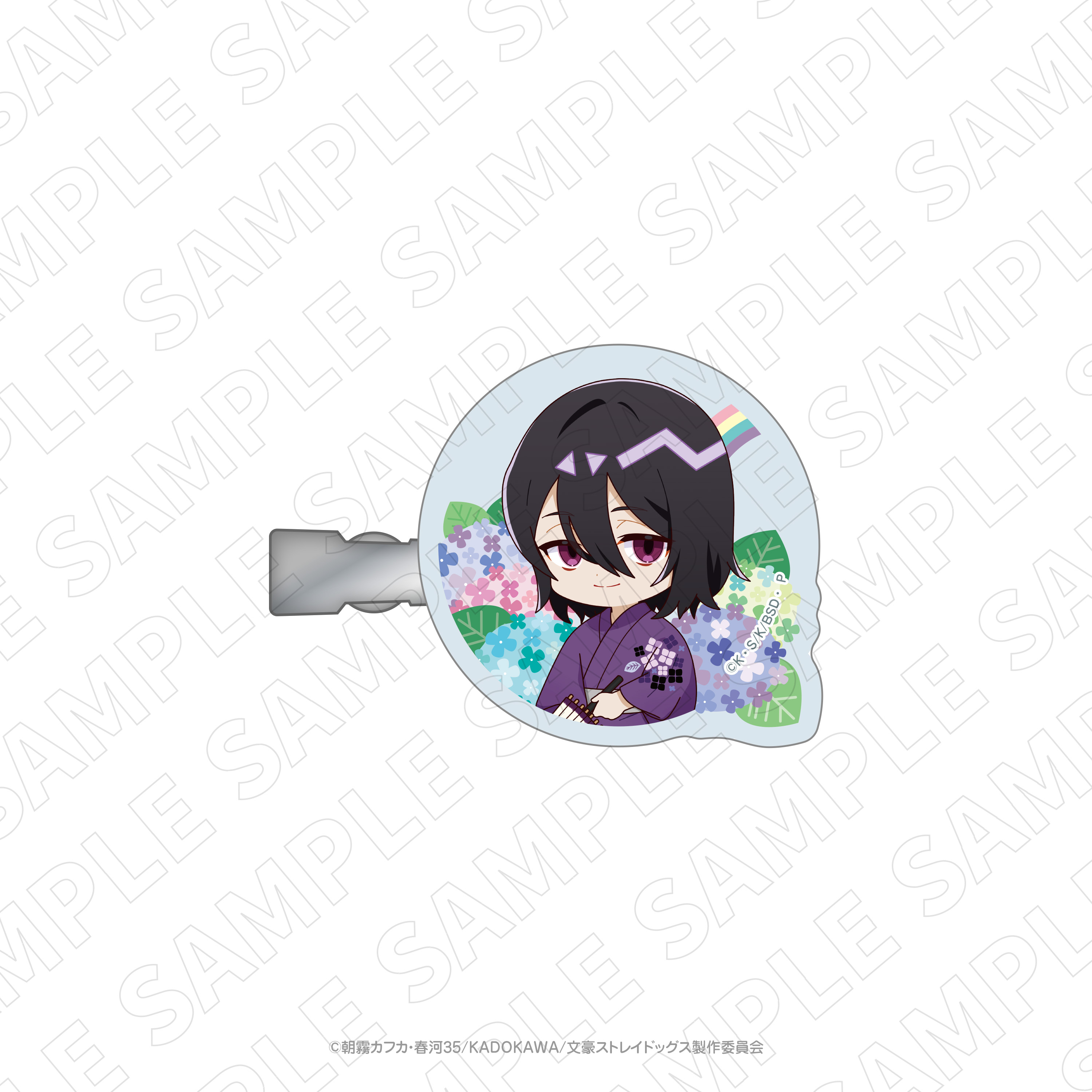 文豪ストレイドッグス_キャラディショナルトイ 文豪ストレイドッグス×紫陽花アクリルヘアクリップ（フョードル・D）