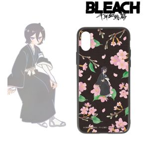 BLEACH 천년 혈전편_(대상 기종/iPhone 13 mini)_ 朽木ルキア Botania 角丸 강화 유리 iPhone 케이스