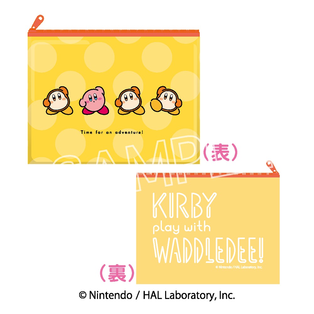 星のカービィ_カービィ play with ワドルディ　ビニールポーチ　B　じゅんびたいそう