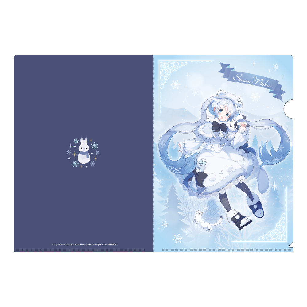 初音ミク_雪ミク×き花 クリアファイル