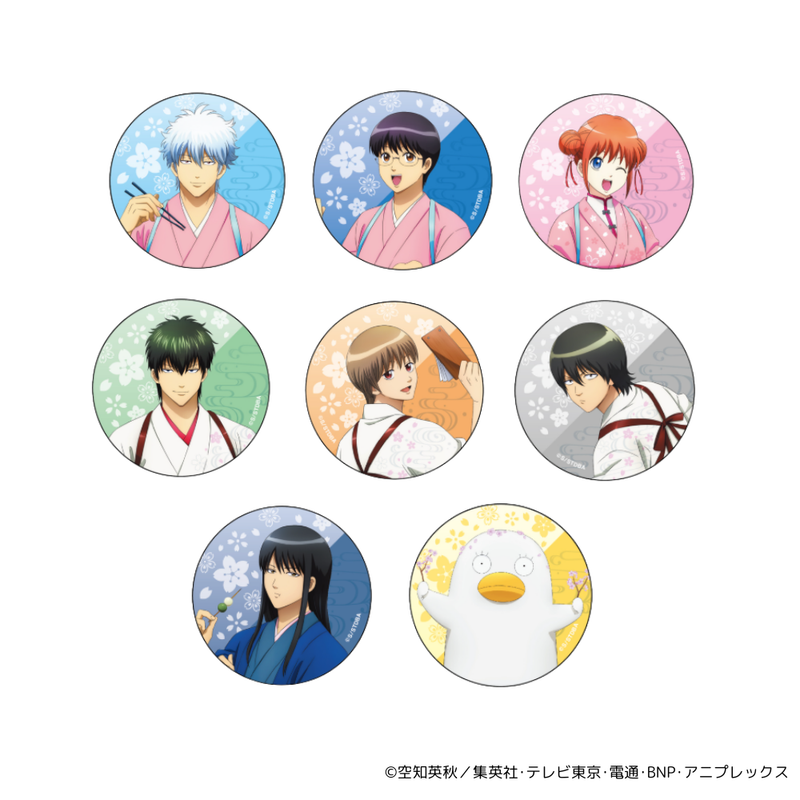 銀魂_ランダム缶バッジ 春色茶房ver.（単位／単品）【コラボカフェ事後
