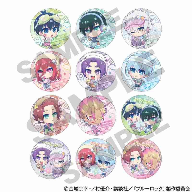 ブルーロック_トレーディンググリッター缶バッジ ゆめかわ