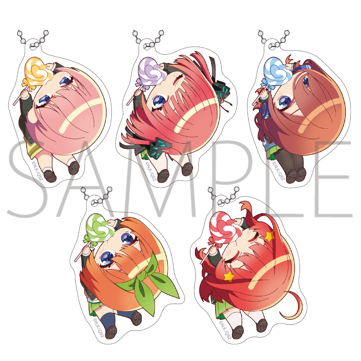 五等分の花嫁＊_かぷりっこアクリルキーホルダーコレクション　【BOX／5パック入り】