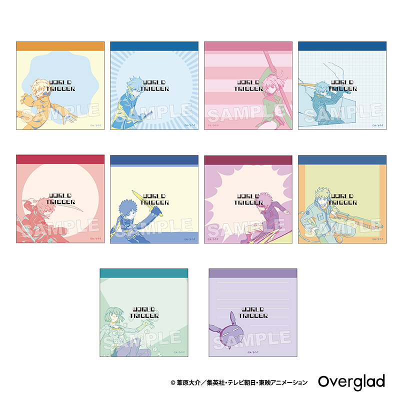 ワールドトリガー_トレーディングスクエアメモ Mixing Colors【BOX/10個入り】