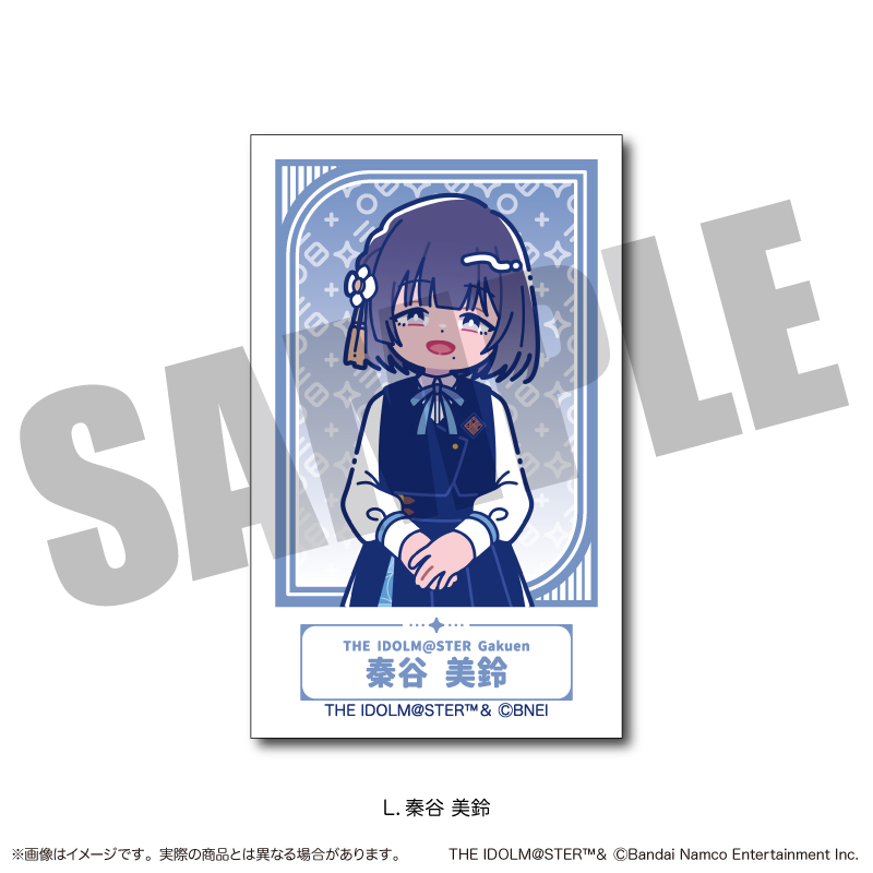サイン入りポスター、ポスター×3、チェキ、アクリルパネル、旗手、名札、アクスタ 学園アイドルマスター_チェキ風カード【BOX/13個入り】 | 公式