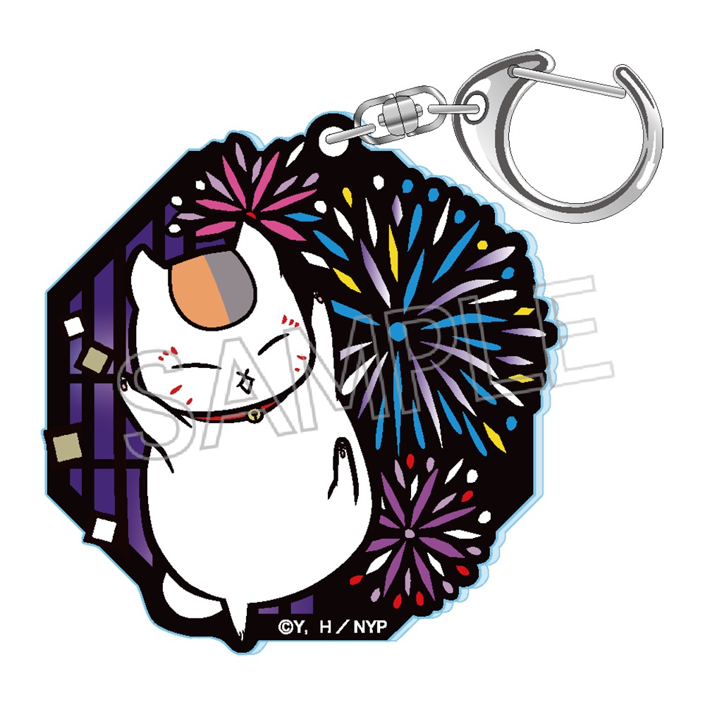 夏目友人帳_切り絵シリーズ　セレクション　vol.1　グリッターキーホルダー　花火