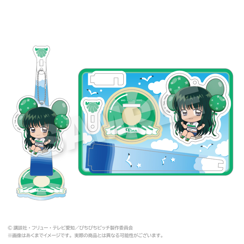 ぴちぴちピッチ_ばるんこスタンドキーホルダー　リナ