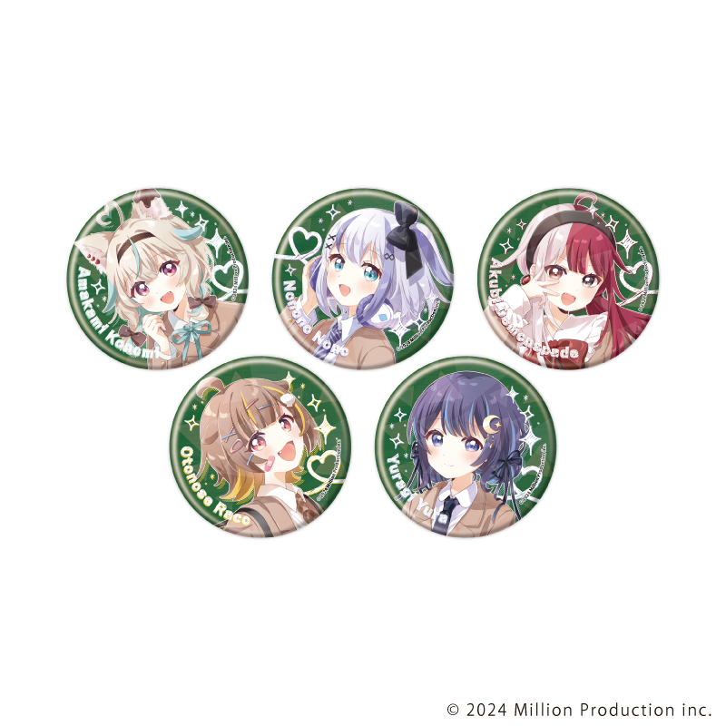 Million Production_ホログラム缶バッジ(57mm)01/制服風衣装ver