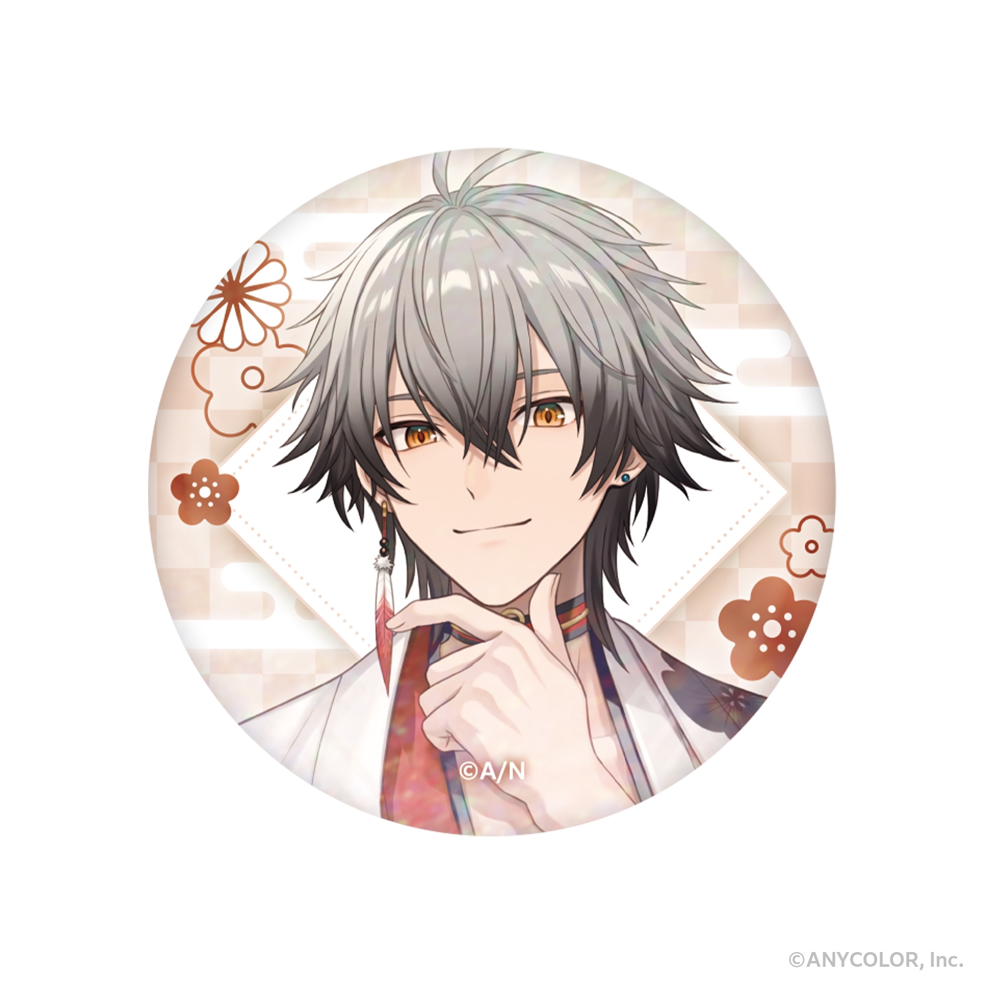 【即購入可】ホロ 缶バッジ  剣が君 左京 マジフォー エル ディアヴォ にじさんじ_【Denauth】ホログラム缶バッジ Ryoma Barrenwort①