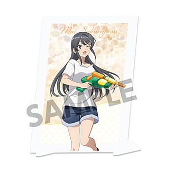 青春ブタ野郎シリーズ_描き下ろしビジュアルアクリルプレート 桜島麻衣の夏休み 水遊びVer.