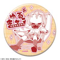 ゆるキャン△　アソビ　カフェ 各務原なでしこ くじ引き　缶バッジ　2018 ゆるキャン△ SEASON3_缶バッジ Ver.2 デザイン02(各務原なでしこ/B