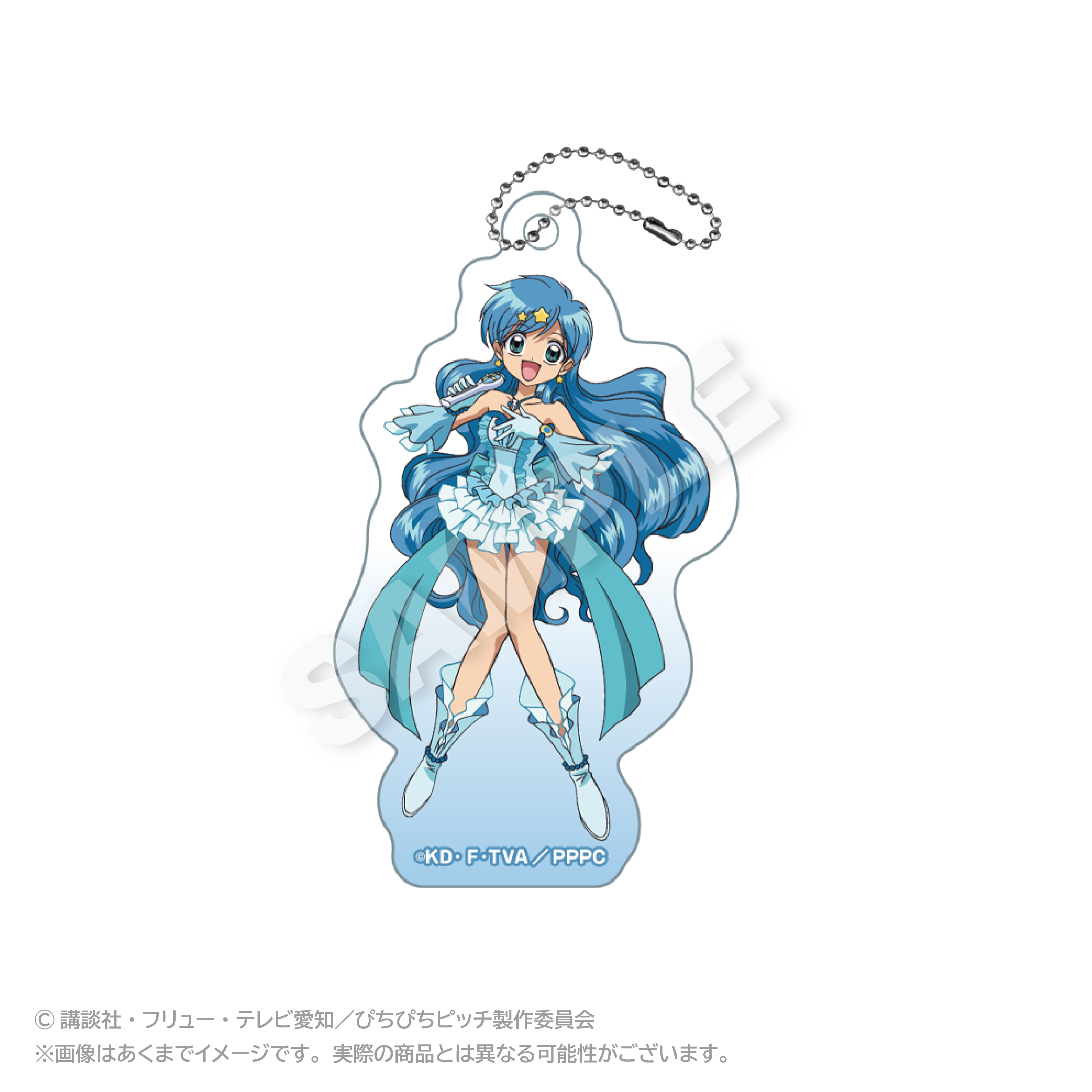 ぴちぴちピッチ_アクリルキーホルダー ピュアver.　波音