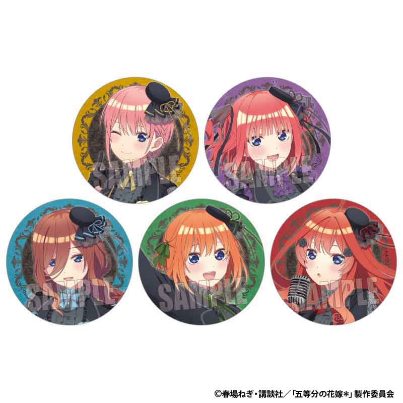 五等分の花嫁*_トレーディング缶バッジ ゴシックアイドルver.　【コンプリートBOX／5個入り】
