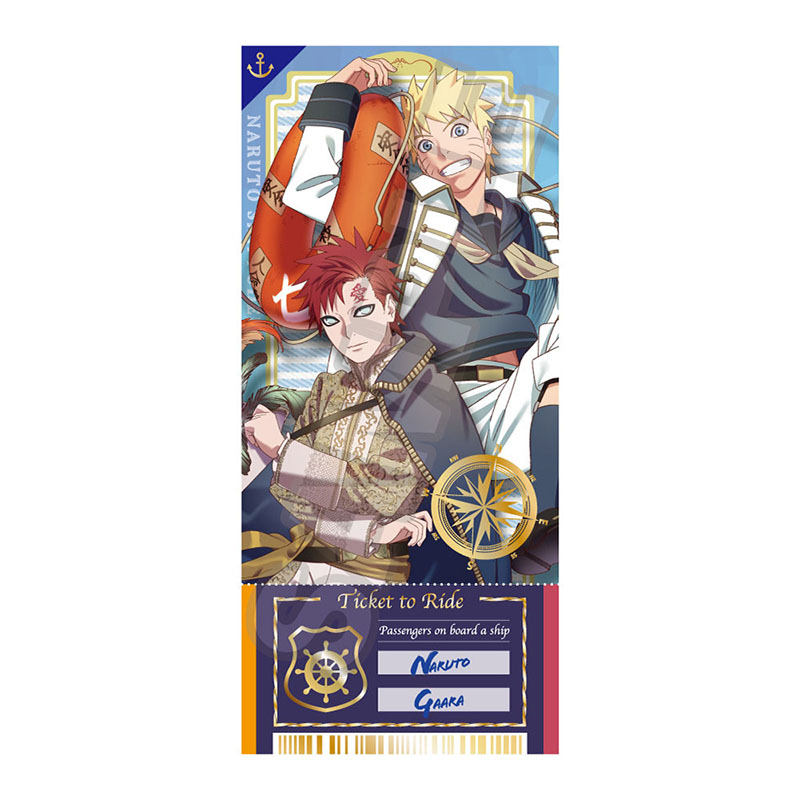 NARUTO-ナルト- 疾風伝_マリンルック チケット風シート ナルト＋我愛羅