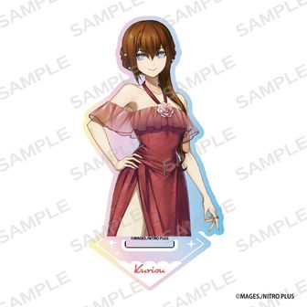 シュタインズゲート 15周年記念ホロ缶バッジ　アクリルロゴスタンド STEINS;GATE