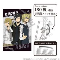 デュラララ!!×2_アート缶バッジ 紀田正臣＆折原臨也＆平和島静雄