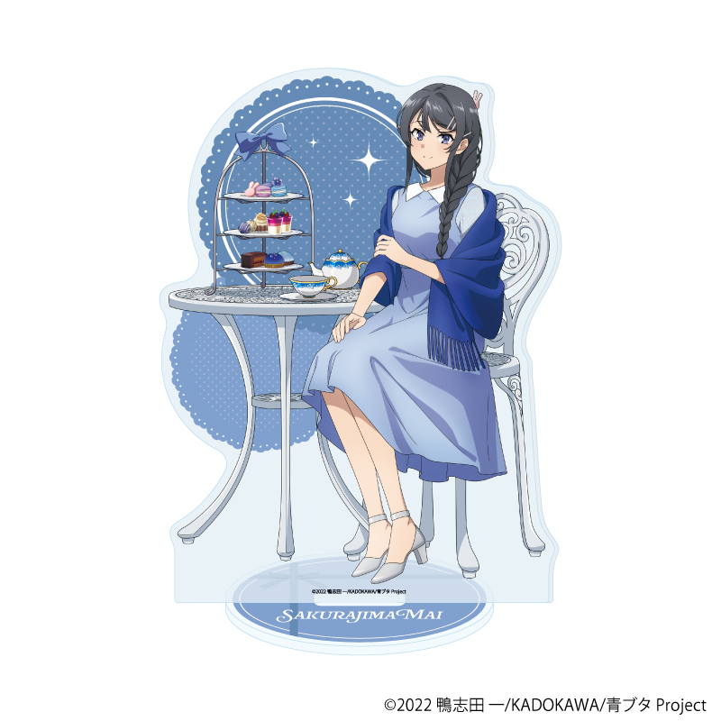 青春ブタ野郎はランドセルガールの夢を見ない_BIGアクリルスタンド01/桜島麻衣 お茶会ver.(描き下ろしイラスト)