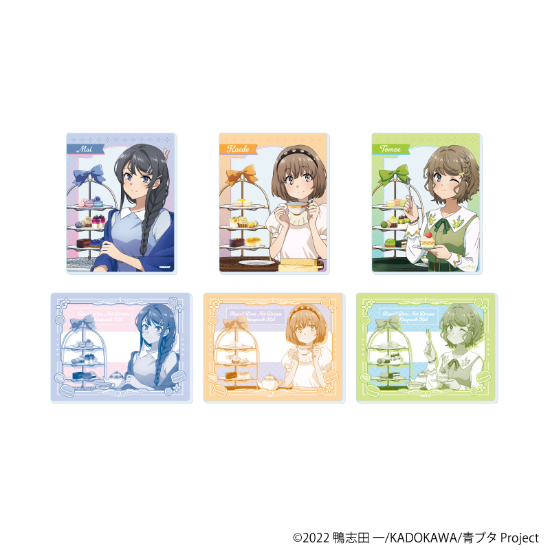 青春ブタ野郎はランドセルガールの夢を見ない_アクリルカード01/お茶会ver. BOX(全6種)(描き下ろしイラスト)【コンプリートBOX/6個入り】