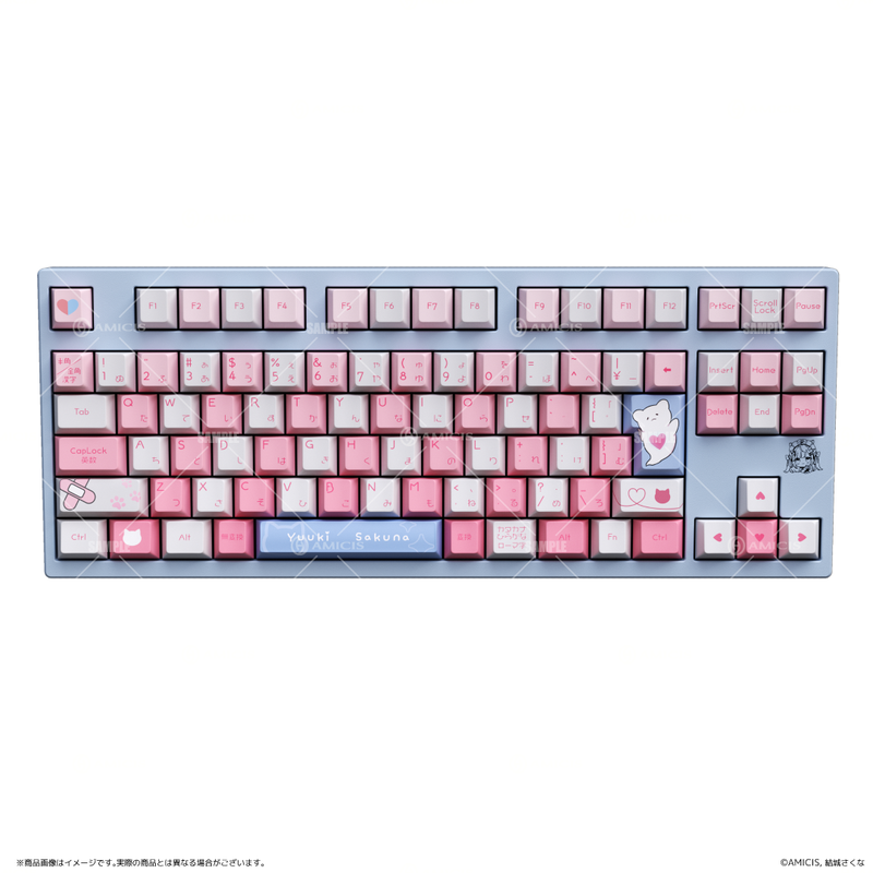 結城 結城さくな×AMICIS】ゲーミングキーボード 80HE 日本語配列 | 結城さく