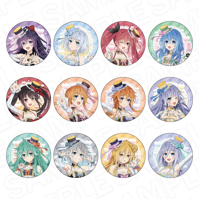 ホログラムカンバッジ　蝶野アム　アイドル ver. デート・ア・ライブV_ホログラムカンバッジ(ブラインド) 12周年