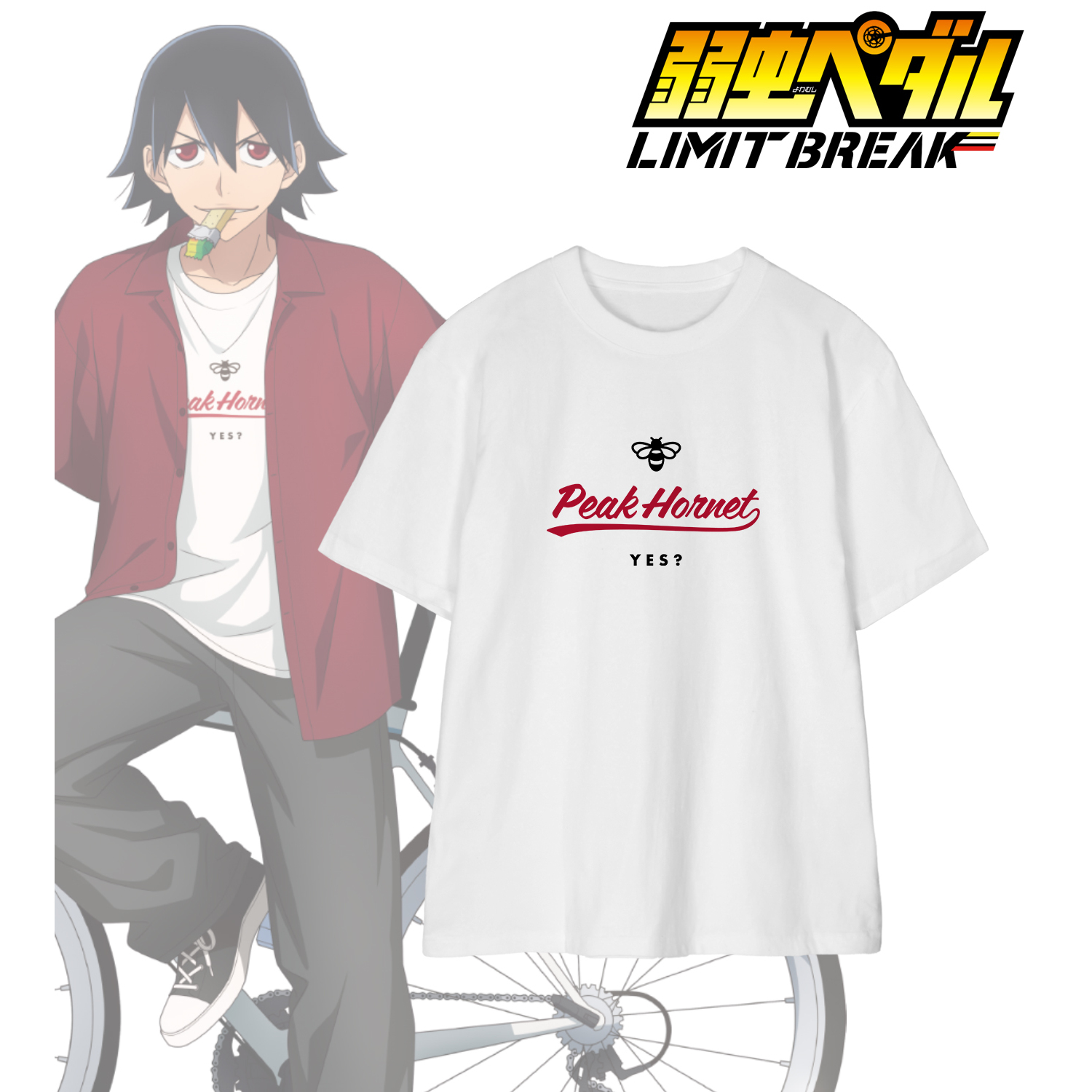 弱虫ペダル LIMIT BREAK_(サイズ/XXL)_描き下ろし 新開 悠人 私服×ロードバイクver. 着用Tシャツメンズ